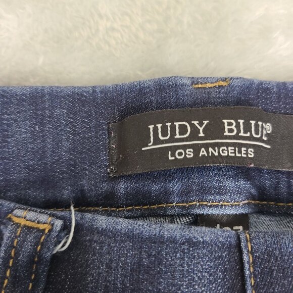 Judy Blue Jeans Womens 5/27 Blue Stretch Skinny Fit‎ Faded Pull On - Picture 2 of 13
